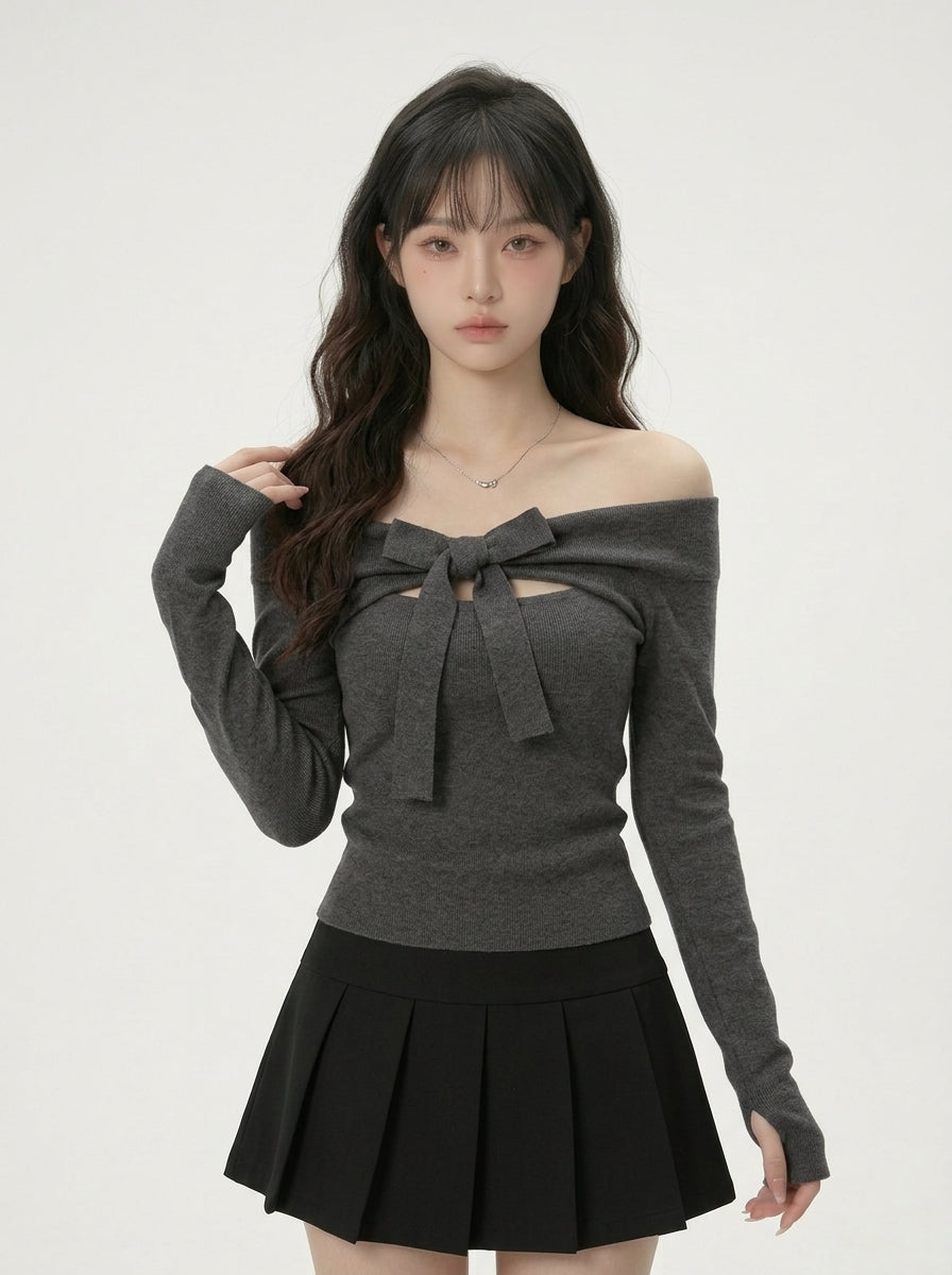 ビッグリボンニット