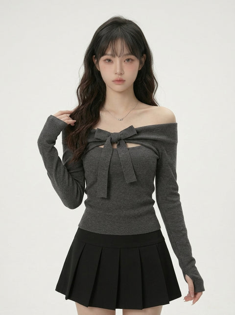 ビッグリボンニット