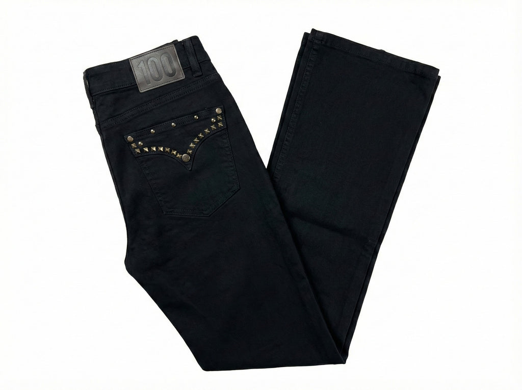 ブラック フレアデニム