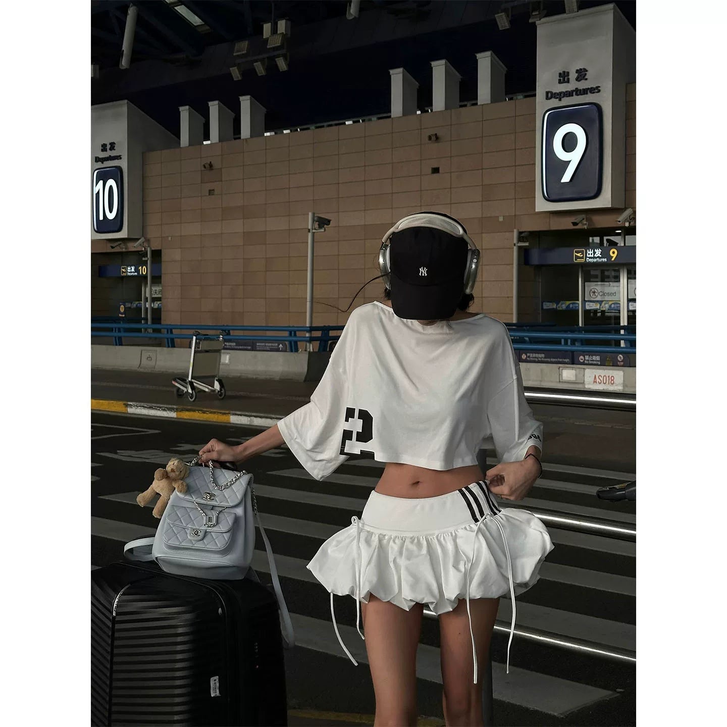 サイドライン バルーンミニスカート