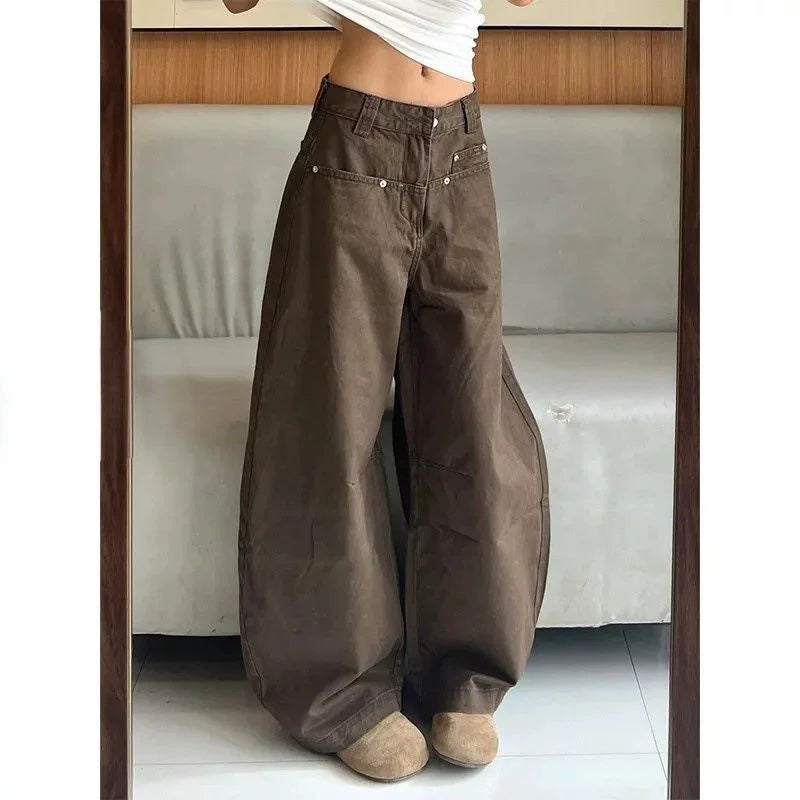 フェードブラウンデニムパンツ