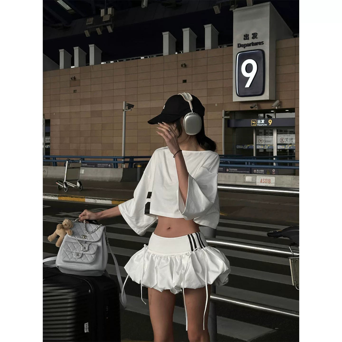 サイドライン バルーンミニスカート