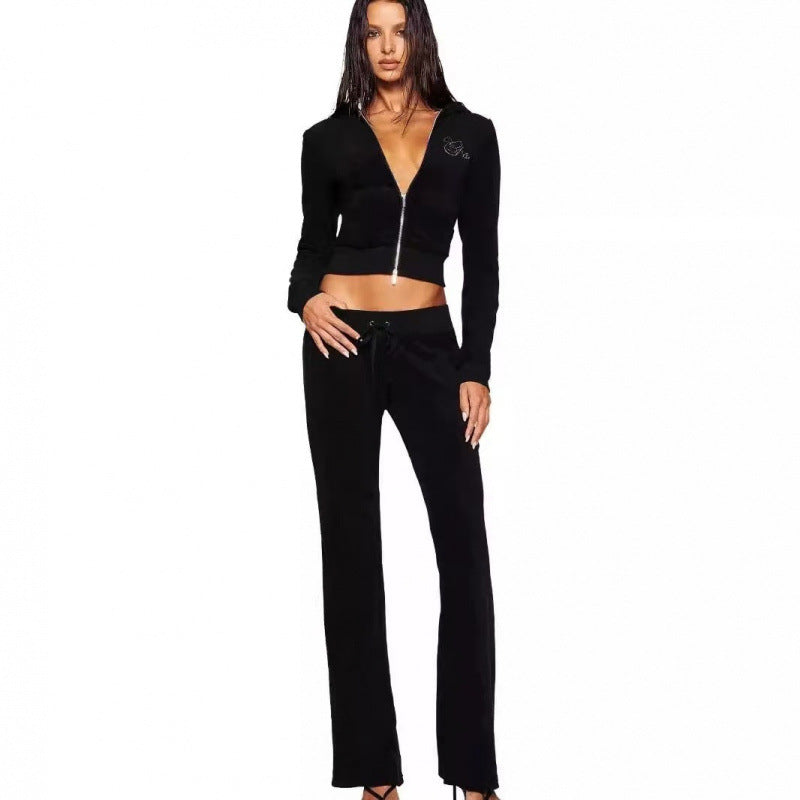 ラインストーンパーカー